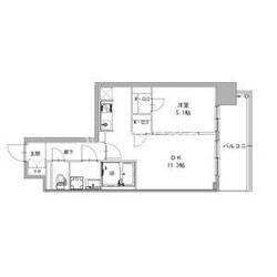 S-RESIDENCE日本橋Qualierの物件間取画像